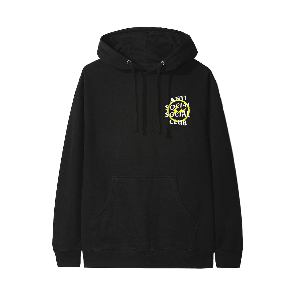 Anti Social Club Fragment Hoodie Yellow