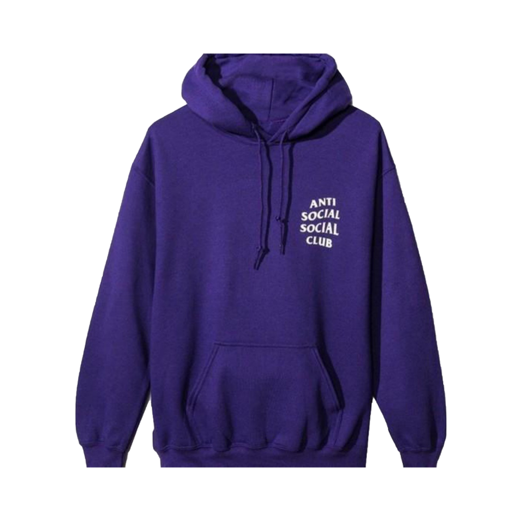 Anti Social Club Hoodie Purple