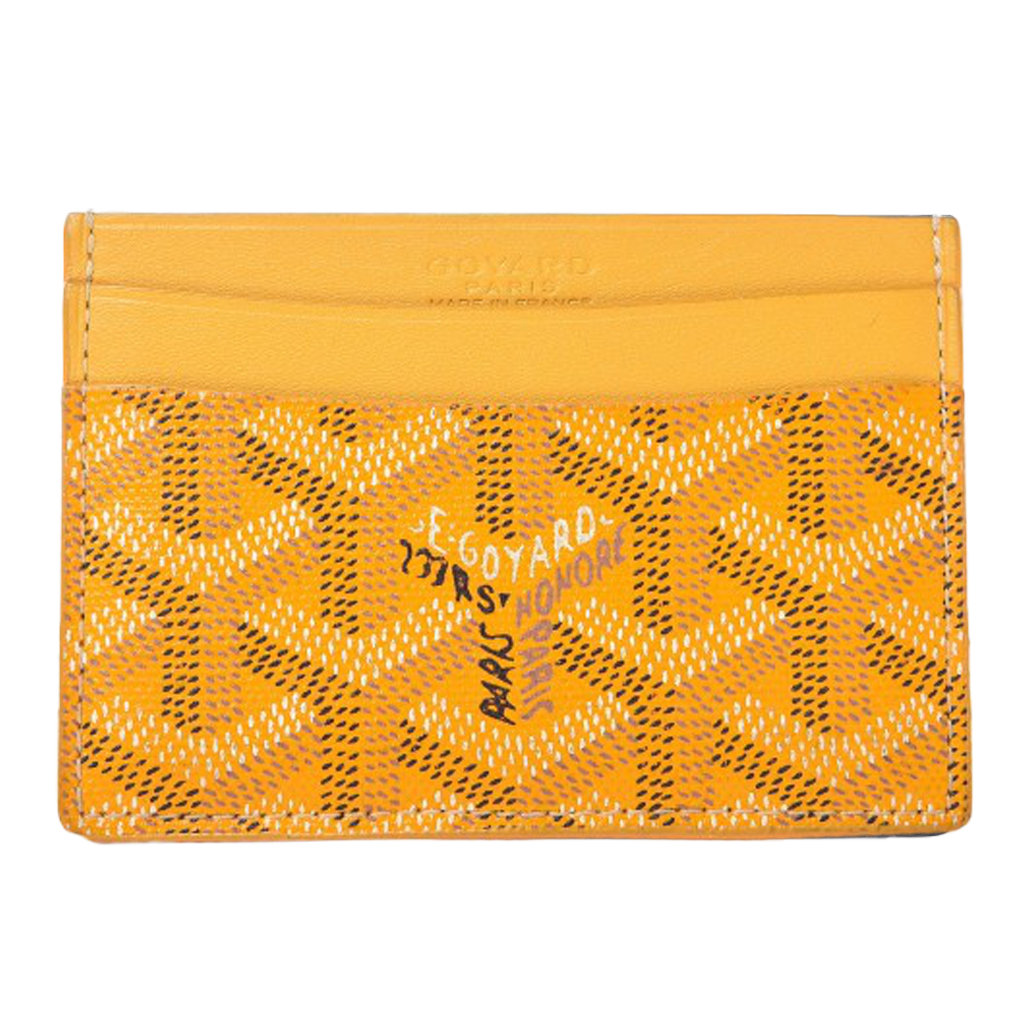 Orange goyard card holder sale