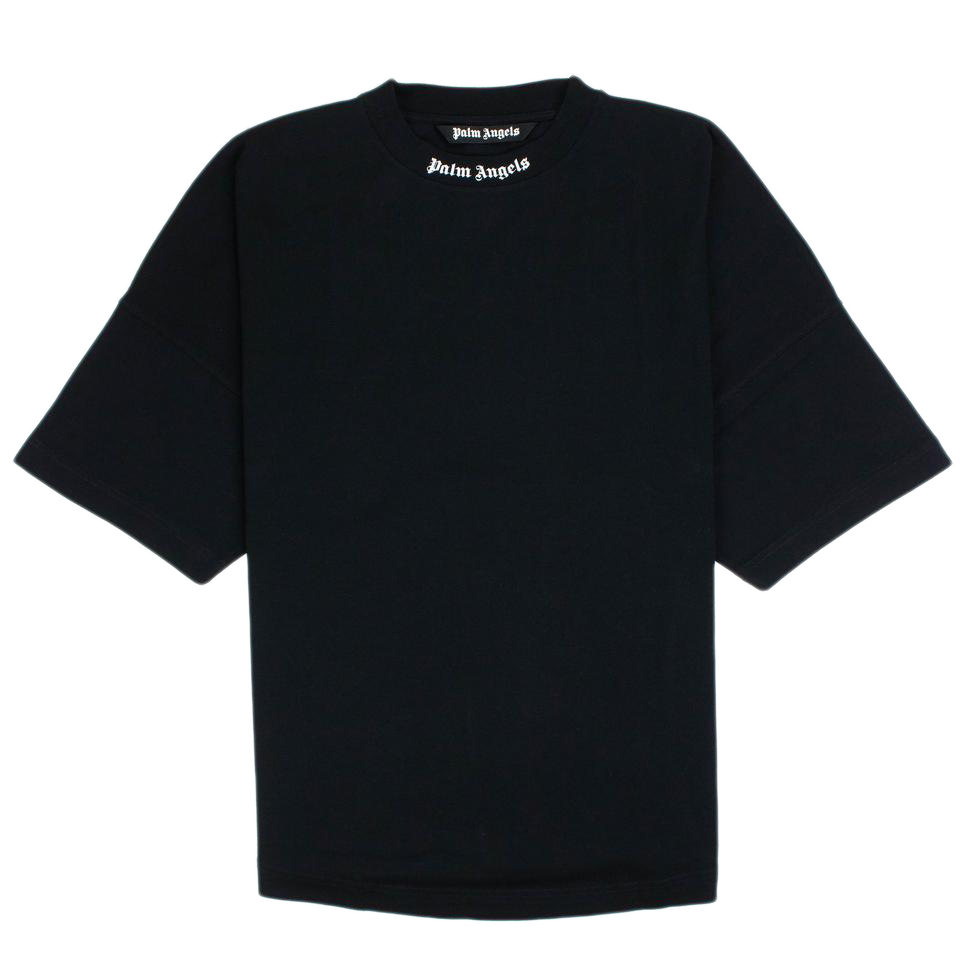 Palm Angels Mock Neck T-Shirt Black