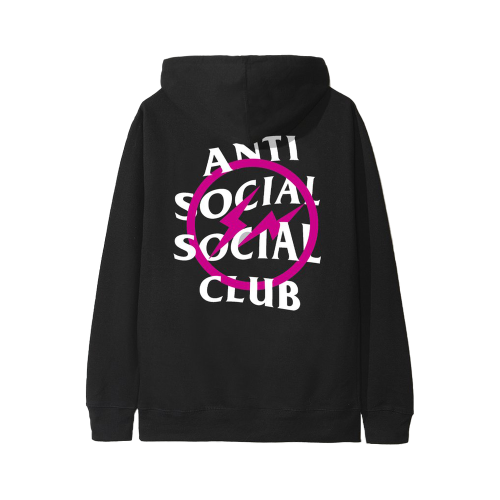 Anti Social Club Fragment Hoodie Pink