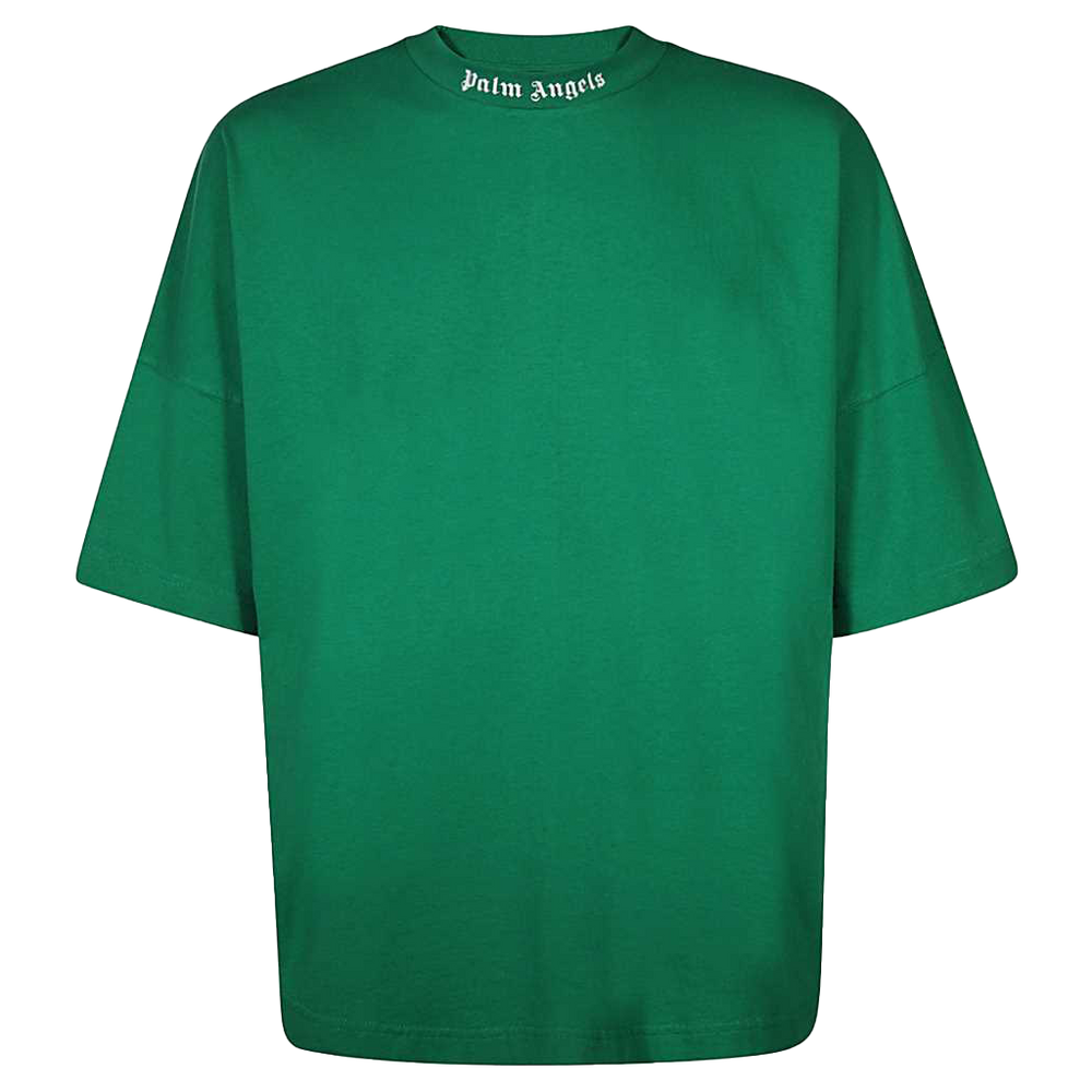 Palm Angels Green Backprint T-Shirt